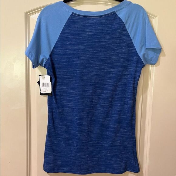 NWT NEW ERA Kansas City Royals Baseball Tee T-shirt Blue Women’s Size Medium - Picture 2 of 5